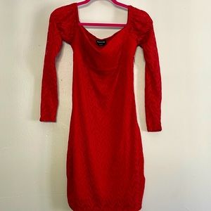 Red bebe dress for women size M